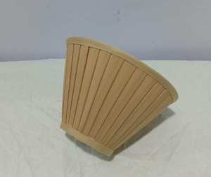 Venta al por mayor personalizado E27 moderno cono pantalla alta demanda excelente luz cubre decoración para lámparas de mesa de pared reunidos diseño plisado - Product Image 3