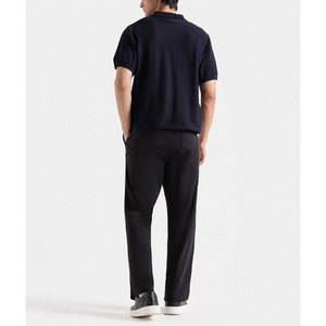 Alta calidad de los hombres del logotipo personalizado para los polos al por mayor ropa casual tela de lona con patrón sólido - Product Image 4