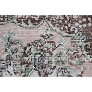 1.5x2.9 ft Rug, Turkish Rug, Vintage <b>Brown</b> <b>Wool</b> Plants & trees Rug - Product Image 5