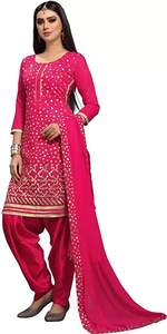 Indien/pakistanais Salwar Kameez costume ensemble pour les femmes prêt à porter indien Punjabi robe Patiala fête porter robe pour les femmes, rose, - Product Image 5