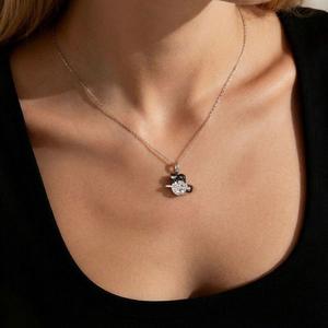 Collier pendentif raffiné Jeulia Petland personnalisé Chat Noir Planète avec pierre de naissance - Product Image 5