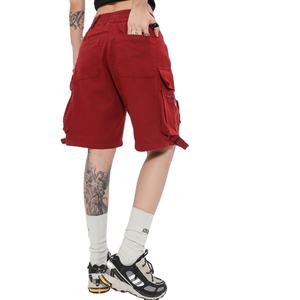 Nuevos shorts casuales de verano 2026 para mujer, shorts cargo con cordón, bolsillos, estilo urbano, holgados y extragrandes. - Product Image 6