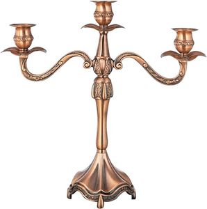 Portavelas de aspecto atractivo, candelabro de estilo europeo para iglesia, boda, fiesta, hogar Interior - Product Image 4