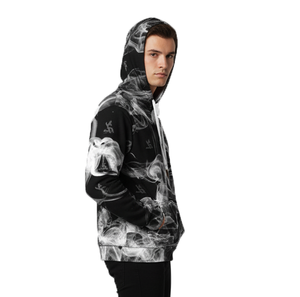 Sudaderas con Capucha Cortas Personalizadas al por Mayor, Diseño Gráfico Urbano, Ropa Casual de Invierno para Hombre, Impresión Digital con Dobladillo sin Rematar - Product Image 5