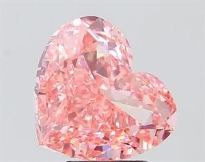 Diamant de laboratoire de qualité supérieure certifié IGI, taille cœur, 5,03 carats, couleur rose fantaisie, clarté VVS1, pierre en vrac pour bijoux de luxe - Product Image 3