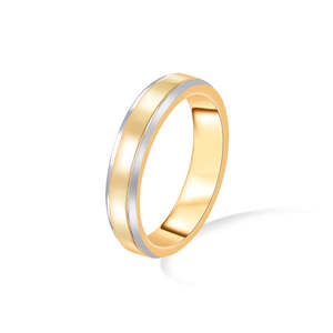 Bague géométrique en or véritable 14 carats à coupe émeraude pour femme - Product Image 3