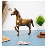 Estatuilla de caballo de latón de estilo Vintage antiguo, 1,6 kg, artesanías de Metal pulidas a mano, estatua de Animal elegante, decoración artística de mesa - Product Image 5