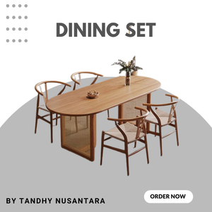 Juego de mesa y sillas de restaurante de tejido de teca de diseño europeo juego de comedor de precio al por mayor de Indonesia - Product Image 4