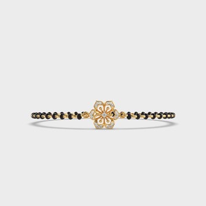 Eterna Flower <b>Diamond</b> Bracelet 14KT Yellow White Rose Gold Women's Lab Grown Rhodium Plated Luxury Brilliant Cut IGI Certified - Product Image 6