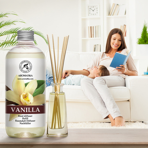 Recharge Liquide pour Diffuseur d'Arômes Aromatika Vanille 500ml – Huile Parfumée Longue Durée pour Diffuseur à Bâtonnets et Désodorisant d'Ambiance - Product Image 5