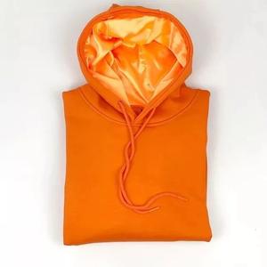 Le Pakistan a fait lourd 100% coton hommes sweats à capuche pull Streetwear bouffée impression polaire à capuche avec capuche en Satin à l'intérieur - Product Image 4