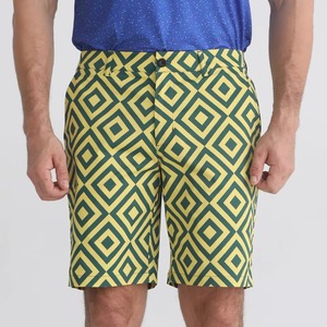 Spandex/poliéster de alta calidad, venta al por mayor, pantalones cortos personalizados para hombre, Joggers, informal, chino, elástico, Frente plano, secado rápido, con bolsillos - Product Image 3