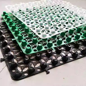 Vente en gros de feuilles de drainage en plastique à fossettes en rouleau rouleaux de panneau de drainage en composite PE-HD pour mur de soutènement de jardin sur toit - Product Image 1