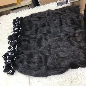 Venta al por mayor 100% extensiones de cabello virgen Remy 100% crudo sin procesar ondulado vietnamita encaje natural onda> = 60% - Product Image 5