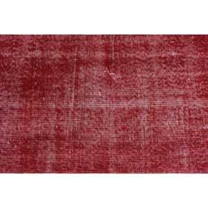 พรมวินเทจ ขนาด 2.3x5.3 ฟุต สีแดงชมพูลายดอกไม้ ทำจากขนสัตว์ ผลิตในตุรกี - Product Image 5