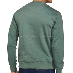 Sudadera con capucha pesada de cuello redondo de Color sólido de algodón 100% de alta calidad OEM 300 gramos Sudadera con logotipo personalizado para hombre Ropa de invierno básica - Product Image 2