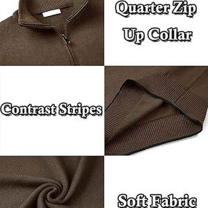 Nouveau stock Pull à fermeture éclair à quantité minimale de commande bas Pull à fermeture éclair à Offre Spéciale quart en matériau durable - Product Image 6