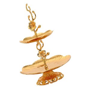 Home Craft Exports Modern High Quality Cake Pastelería Soporte para servir chocolate Soporte de metal para pasteles Color dorado y negro Venta caliente - Product Image 5