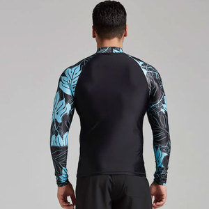 Meilleure qualité en gros Logo personnalisé hommes Rash Guard manches longues Stretch Fitness séchage rapide respirant MMA porter - Product Image 5