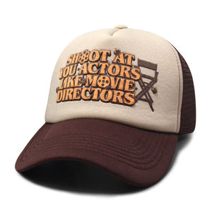 Gorra de camionero con estampado bordado y logotipo personalizado, gorra deportiva de 5 paneles, malla de espuma, estilo Y2K para hombre, gorra de playa para ciclismo al aire libre, gorra vaquera baja de felpa - Product Image 6