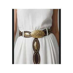 Ceinture de cowgirl, ceinture de taille, ceinture de robe, ceinture de jupe, ceinture de pantalon - Marron-doré - Product Image 4