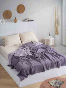 Sierra 100% algodón muselina colcha 4 capas Dobby doble cara hecho en Turquía uso doméstico al por mayor - Product Image 4