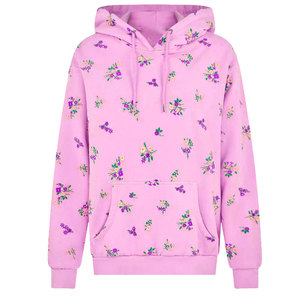 เสื้อฮู้ดสวมหัวโอเวอร์ไซส์ของผู้ชายเสื้อมีฮู้ดผ้าคอตตอนผสมลายปักดิจิตอลแบบกำหนดเอง - Product Image 6