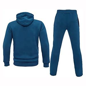 Survêtement pour hommes avec logo personnalisé Survêtement à capuche simple et épais Double couche 100% coton pour hommes - Product Image 5