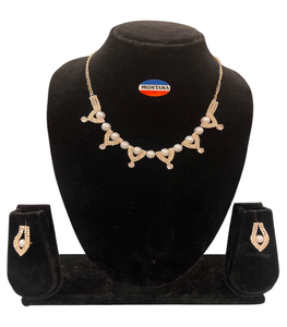 B344 Diamond Set Elegante clásico Vintage Collar Pendientes para aniversarios Fiestas Gran idea de regalo - Product Image 2