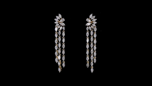 Statement Marquise Lab Diamond Earrings | 14K Solid Gold Rhodium Plated IGI Certified Luxury Designer Women's Special Occasion - Product Image 3