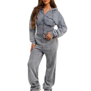 ชุดวอร์มลายฟอกสีซีดแบบขายส่งราคาถูก คุณภาพดี สินค้ามาใหม่ ชุดวอร์มลายฟอกสีสำหรับผู้หญิง - Product Image 1