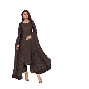 QUALITÉ SUPÉRIEURE DERNIÈRE 2024 DESIGNS CASUAL PAKISTANI VÊTEMENTS D'HIVER ROBES SHALWAR KAMEEZ LILEN ROBES TOP EXIGEANT TRADITIONNEL - Product Image 6