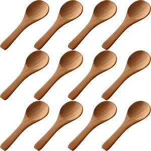 Cucharas de té pulidas de madera de la mejor calidad, cucharas para postres, hermosas asas, utensilios de cocina, cubiertos, cubiertos - Product Image 4