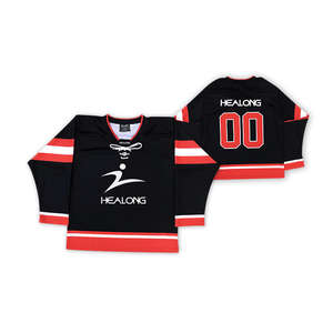 Trendy High Quality Printed Ice Hockey Jersey Wholesale Custom Team Uniform Quick Dry Breathable Pro Hockey Wear <b>for</b> <b>Men</b> - Product Image 1