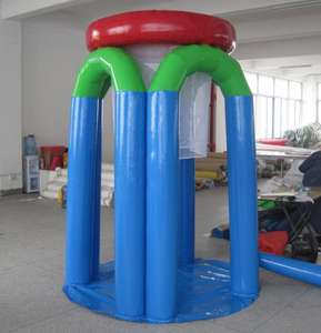 Panier de basket-ball gonflable en PVC pour enfants et adultes - Utilisation intérieure/extérieure - Product Image 1