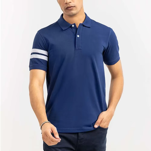 Polos classiques en coton pour hommes T-shirts de haute qualité sur mesure Vêtements décontractés élégants Slim Fit OEM - Product Image 2