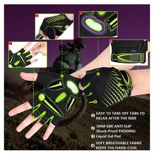 Guantes de Ciclismo de Medio Dedo Antideslizantes de Primera Calidad para Hombre y Mujer, Equipo Deportivo Transpirable para Hombre y Mujer - Product Image 4