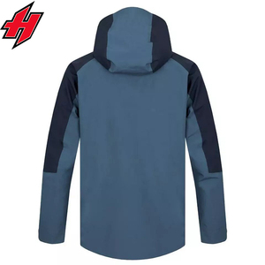 Veste imperméable d'extérieur unisexe de style printemps avec logo personnalisé en nylon à capuche avec traitement collé Vêtements de pluie populaires à la mode - Product Image 5