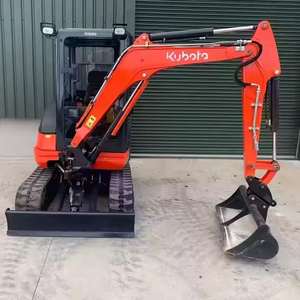 Petite pelle hydraulique Kubota U27-4 1 tonne 2 tonnes moteur diesel Mini pelle sur chenilles Bagger pour les travaux routiers et de construction - Product Image 3