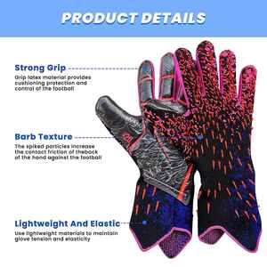 Gants de gardien de but pour enfants, gants de football d'entraînement pour enfants, gants de football pour jeunes à forte adhérence Gants d'entraînement avec abrasion - Product Image 6