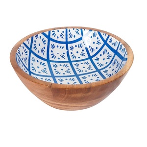 Wooden Ice Cream Bowl with Enamel Printed for Hot <b>Sale</b> Unique Design mango <b>Wood</b> Small Bowl with Shiny Polish for Hot <b>Sale</b> - Product Image 6