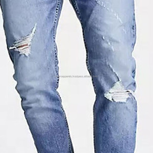 Jeans de Mezclilla Desgastados Vintage para Hombre, Diseño Personalizado, Alta Calidad, Ecológicos, Transpirables, OEM - Product Image 3