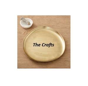 Plateau de service en aluminium martelé Taille et forme personnalisées Plateau de chocolats pour ustensiles de cuisine pour mariage - Product Image 2