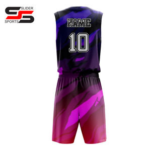 Uniformes de baloncesto bordados para hombres y mujeres, ropa deportiva de fábrica, poliéster, venta al por mayor, camisetas de uniformes de baloncesto - Product Image 4