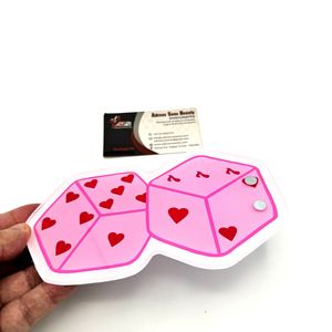Azulejos de pestañas de dados de diseño sostenible personalizados, azulejos de pestañas acrílicos en forma de corazón, imanes para pinzas, herramienta de belleza al por mayor - Product Image 3