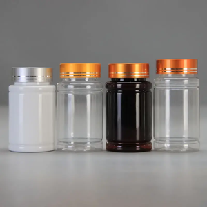 Bouteille de pilules transparente personnalisée 150ml 175ml PET bouteille de médicament emballage pour la vitamine pilule diététique bouteille nutritionnelle avec bouchon - Product Image 2