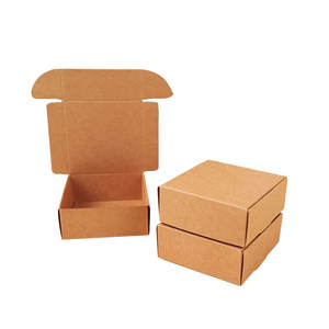 Noir Blanc Kraft Papier Cadeau Emballage Boîte Carton Boîte En Carton Savon Bijoux Bonbons Paquet Emballage Papier Boîte Petite - Product Image 1