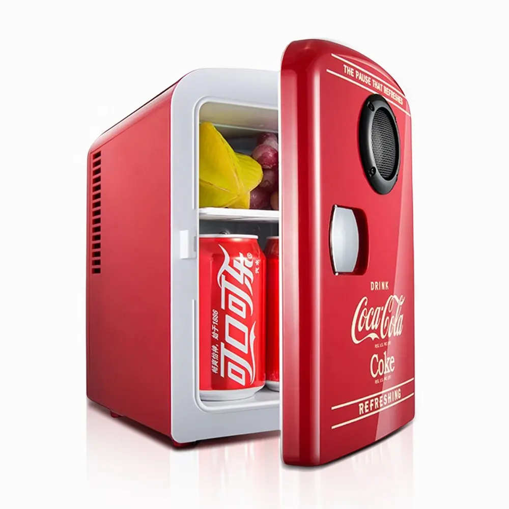 Прямая поставка с фабрики, музыкальные колонки, холодильное оборудование, компактный автомобильный мини-холодильник 4 л для дома, кемпинга на открытом воздухе