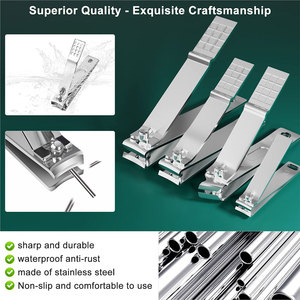 Chuyên Nghiệp Làm Móng Tay Kit Với PU Da Trường Hợp Chăm Sóc Móng Tay Đa Chức Năng 16 Pcs Thép Không Gỉ Cắt Móng Tay Công Cụ - Product Image 6