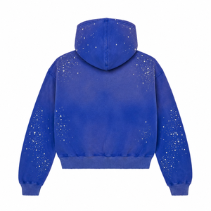 <span class=keywords><strong>Felpe</strong></span> con Cappuccio Personalizzate con Patch Ricamate e Strass, Design Personalizzato, Stile Vintage Y2K con Cerniera in Metallo - Product Image 2